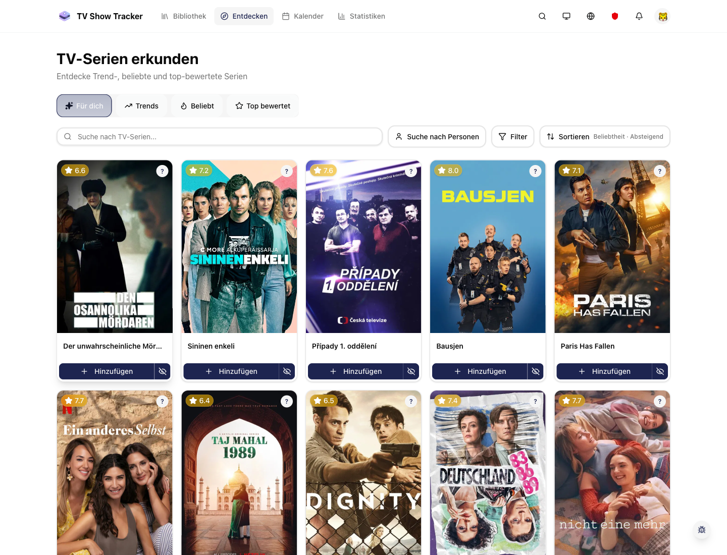 Recommendation card showing an explanation pill and contextual tooltip.